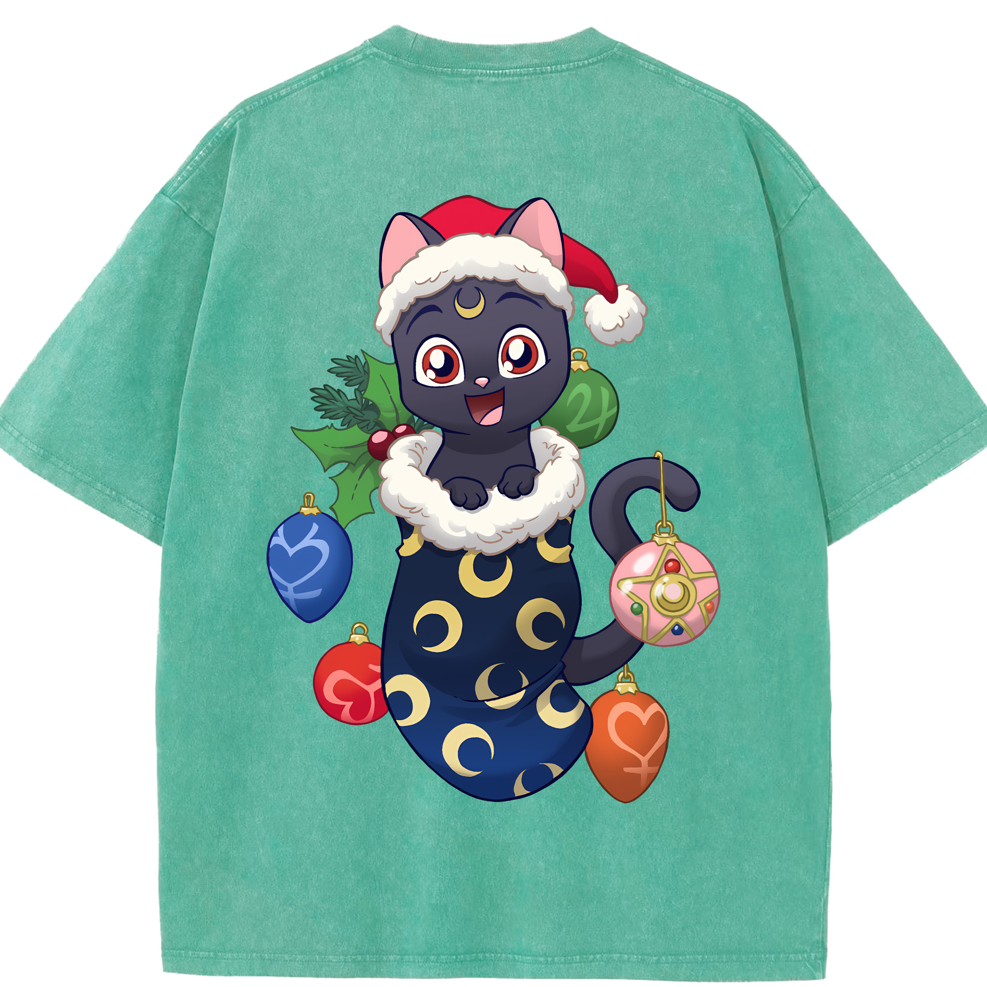 （画像用） 美少女戦士セーラームーン Sailor Moon 綿100% ヴィンテージ風 半袖Tシャツ（背面プリント）